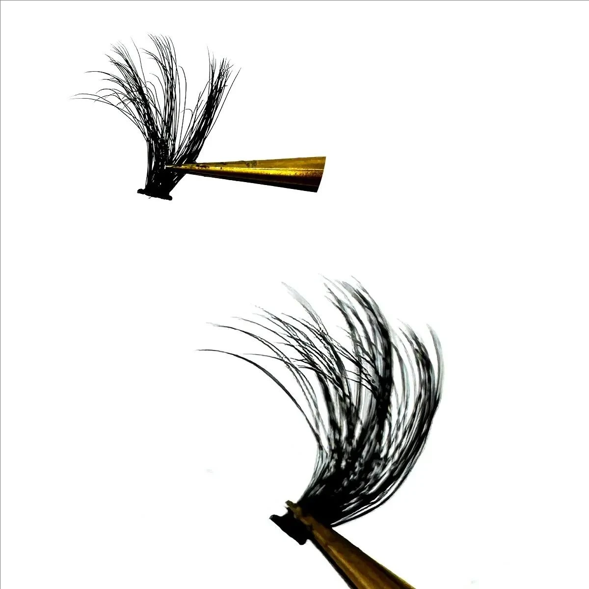 MJ 240Ps DIY 5D Fluffy Lash Clusters 80D Thick Eyelash Clusters CC Curl Wispy Individual Lashes 10-20mm Cluster Eyelash Extensio image 2