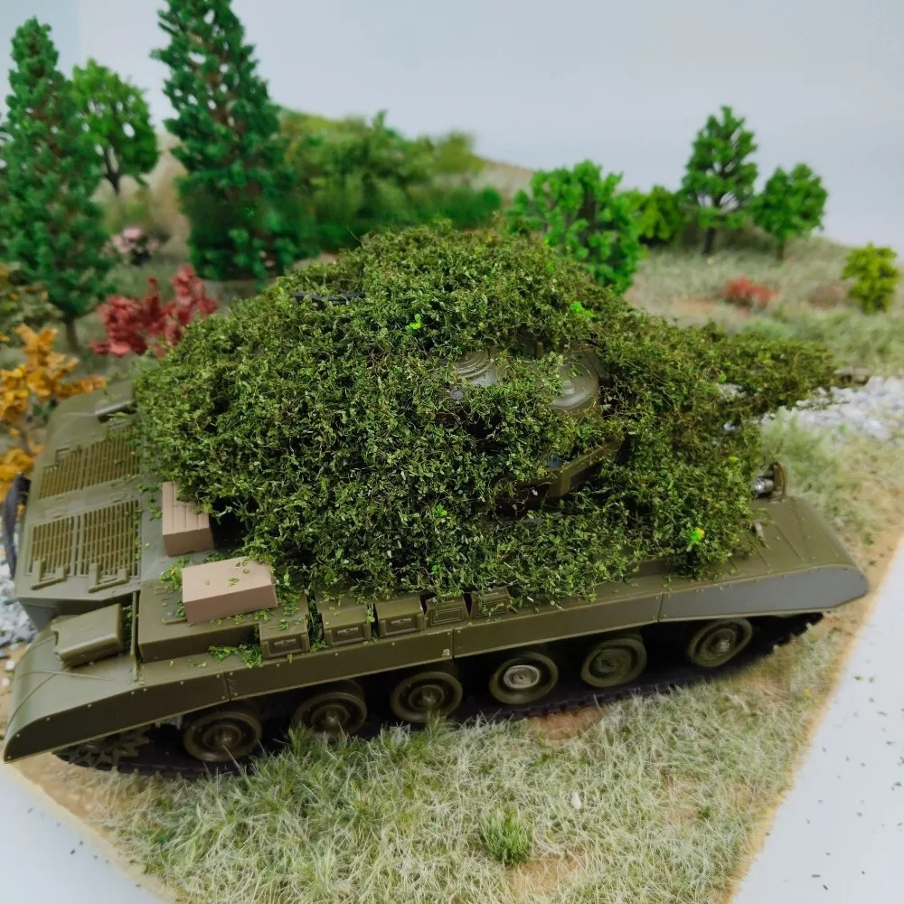 Handgerissene Moosranken, Sträucher, Materialien für Sandtische, Miniatur-Simulationsblattplattformen, Rasen, Sträucher, geeignet für Modellbau-Enthusiasten – Detail 6