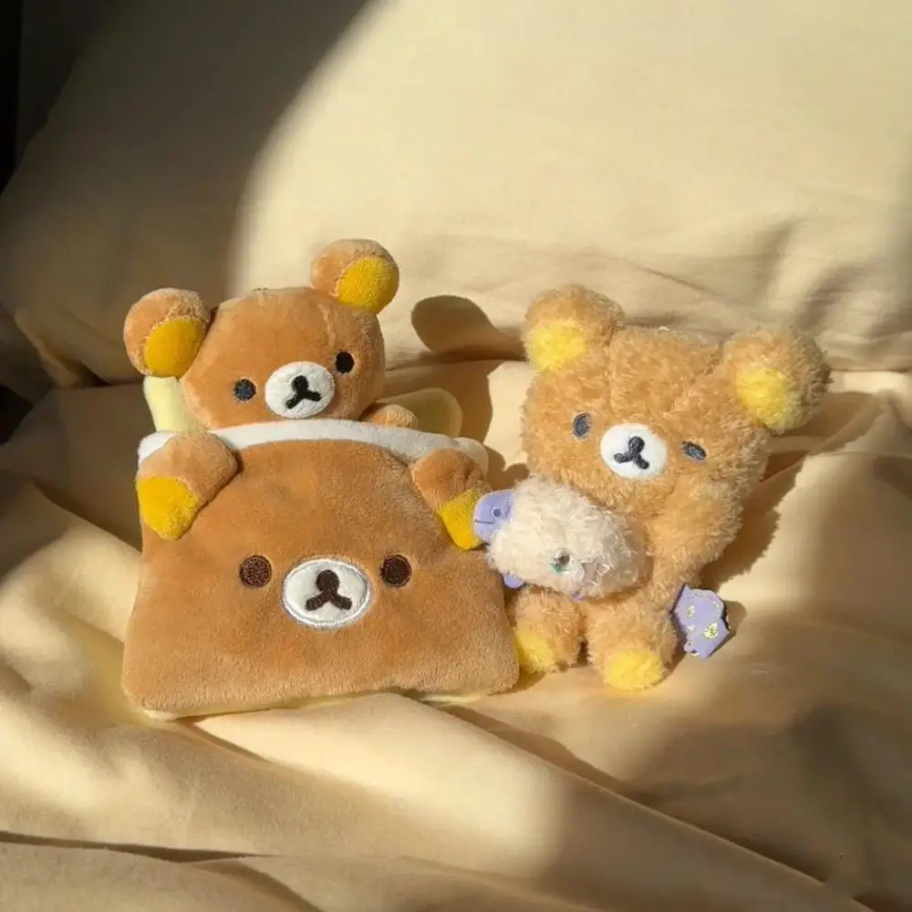 Rilakkuma blanket Plush doll sleeping bag cute furniture Micro landscape materials Cartoon Anime peripherals Children Toys gift