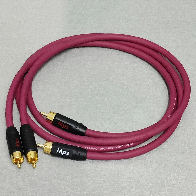 

HiFi MPS G-900F 99.9999%OFC Material RCA Signal audio cable use for DVD CD DAC power amplifier