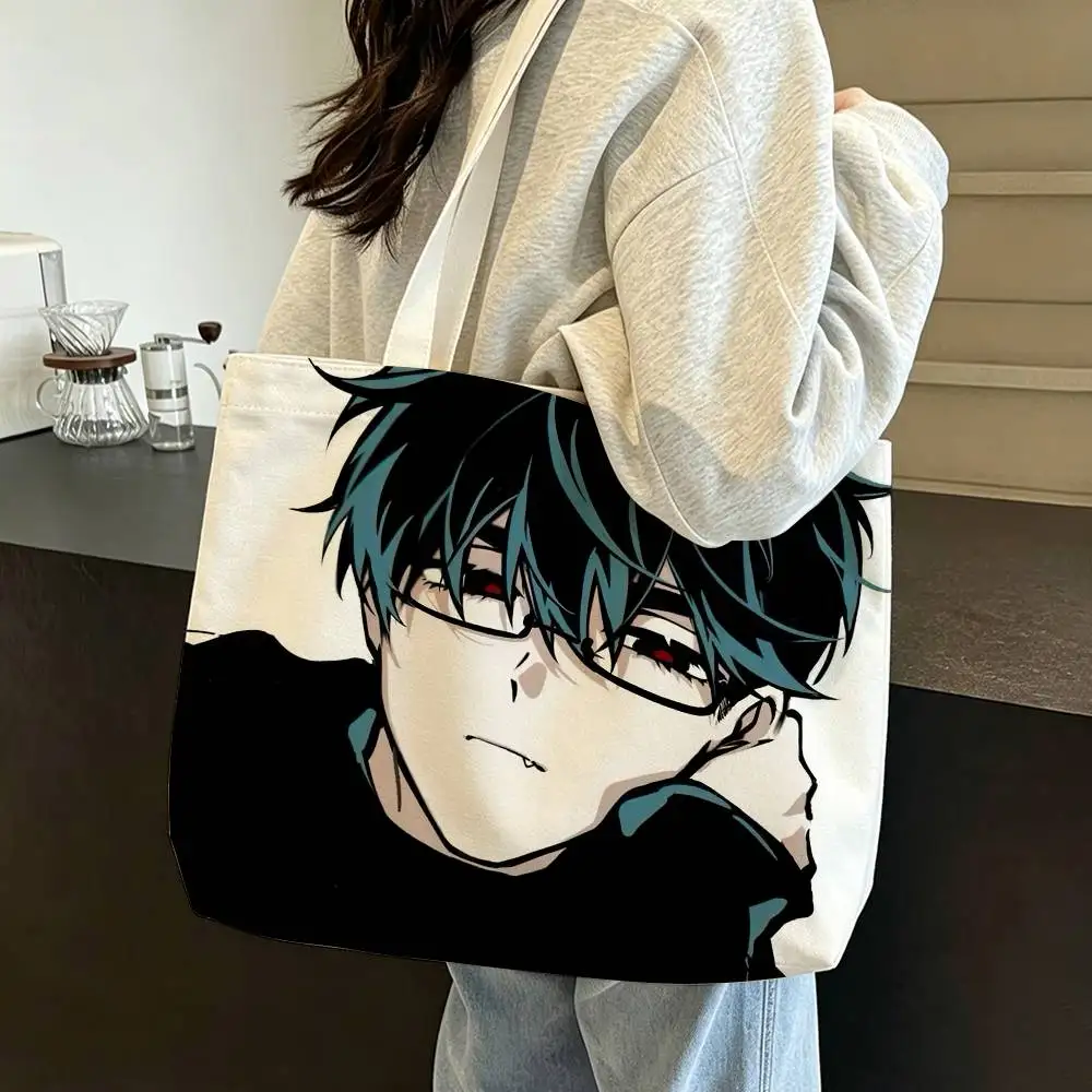 Cute I-Ivan A-Alien S-Stage Large Capacity Cotton Polyester Zipper Tote Shoulder Bag