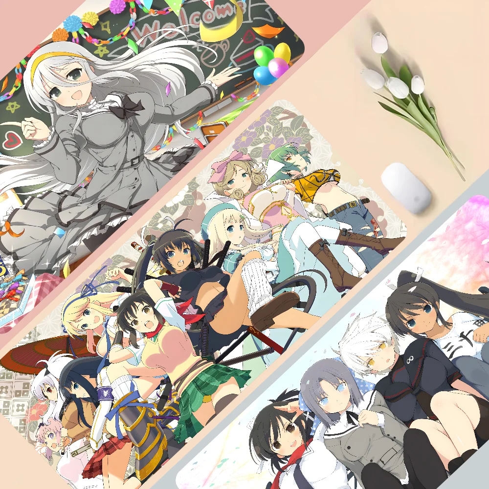 Game Senran Kagura Mousepad Gaming Mouse pad Gamer Pc Accessories Deskmat Keyboard Mat Desk Protector Mause Pads