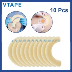 10 Pcs Ostomy Barrier Strips Hydrocolloid Waterproof Leak SkinAdhesive Elastic Barrier Strips for Colostomy Bags
