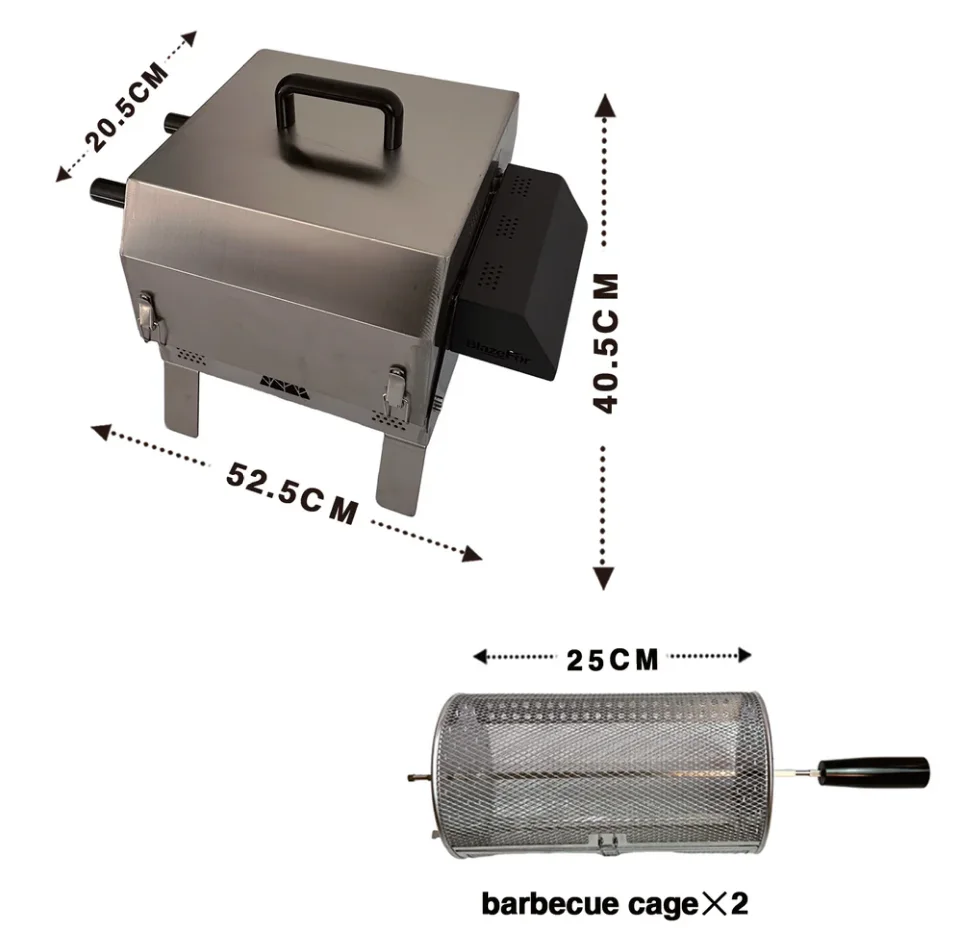 Flip Barbecue Stove Double Headed Desktop Stainless Steel Outdoor Flip Barbecue Stove 2026 New Edition