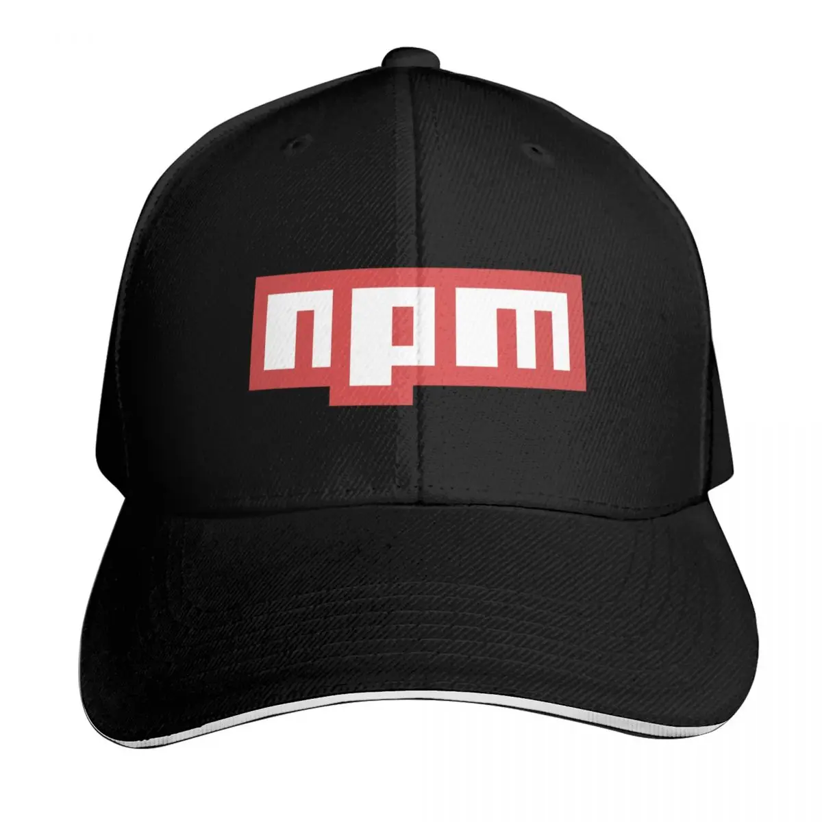 npm node programming sticker Baseball Cap Moisture Wicking Quick Dry Curved Brim Classic Fit Low Profile Unstructured