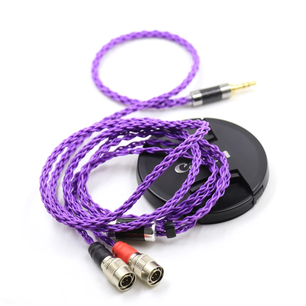 High Quality 2.5/3.5/4.4mm 4pin XLR Balanced 152 Core Earphone Headphone Upgrade Cable For Mr Speakers Ether Alpha Dog