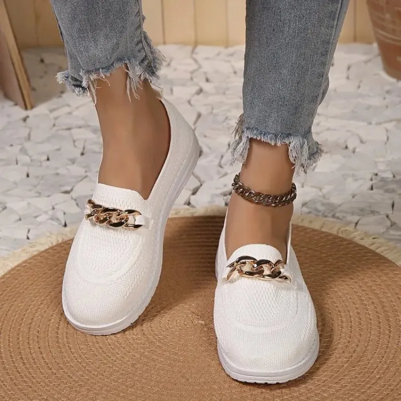 White Shoes Women Sneakers Fashion Solid Women Platform Flats Shoes Breathable Chunky Sneakers Comfortable Woman Shoes