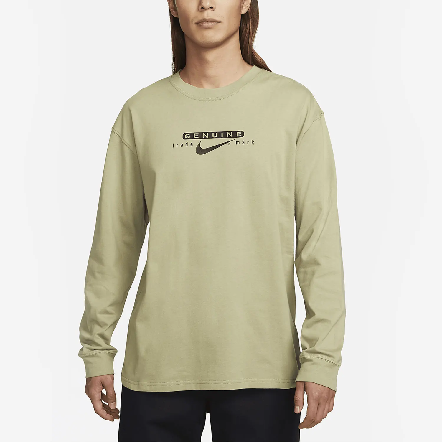Nike genuine new loose and breathable men's sports long sleeved skateboard T-shirt DX9469-276