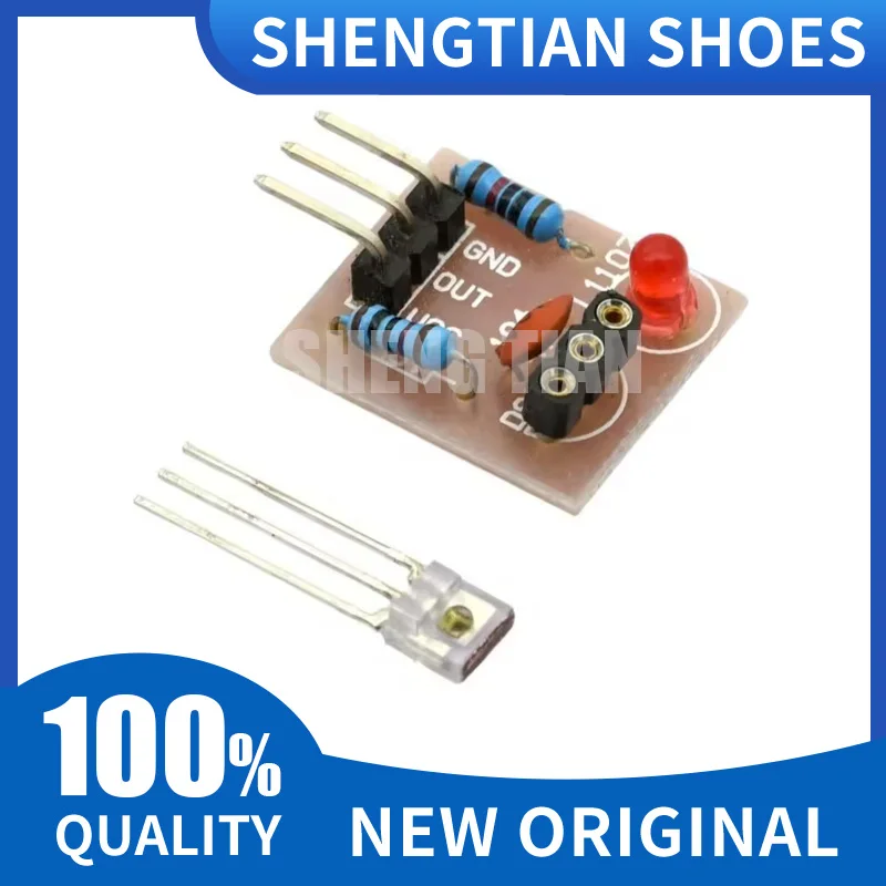 1/5pcs 5V Laser Receiver Sensor Detection Module Non-Modulator Tube for Arduino