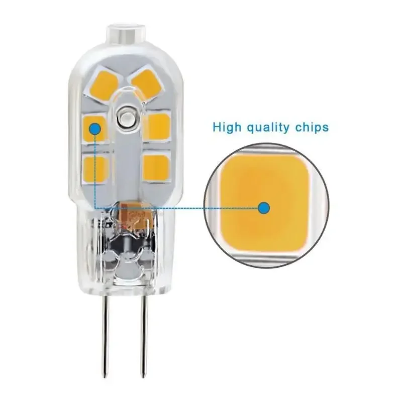 Pop 6/10/20PCS High Quality G4 LED Blub AC 220V AC/DC12V Replacement Halogen Lamp 5W Bulb Corn SMD Super Bright LED Lamp