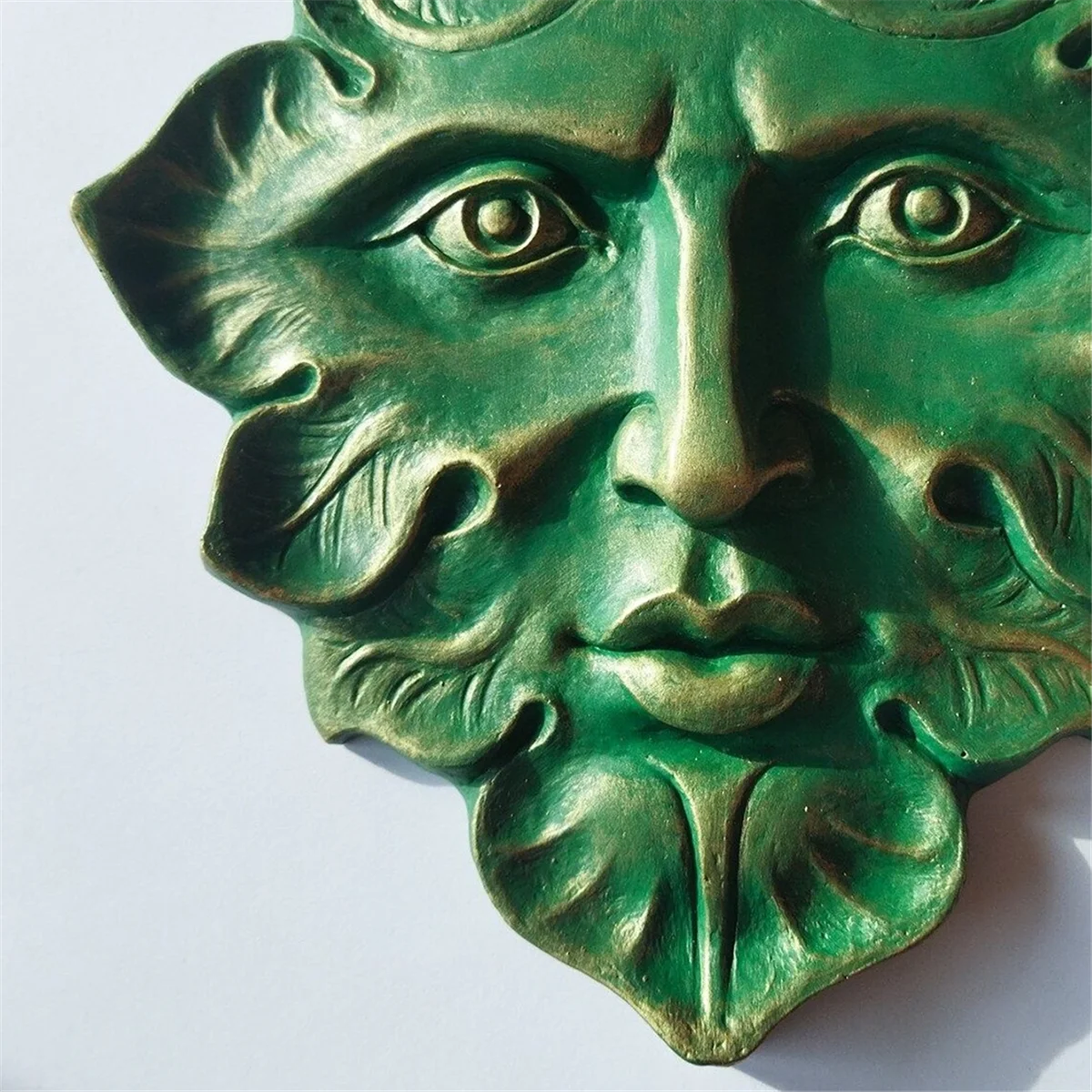 The Green Man Wall Art Sculpture Premium Quality Cast Iron Wall Plaque,the Green Man,Spring,Fantasy Decorative Sculpture