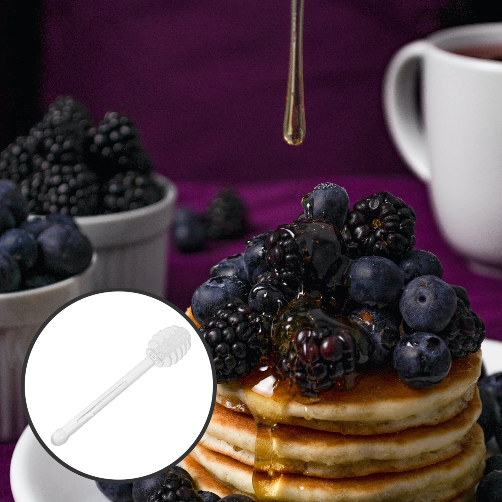 

5 Pcs Honey Stirrer Stick Syrup Sticks Dipper Dripper Mixing Stirring Dippers