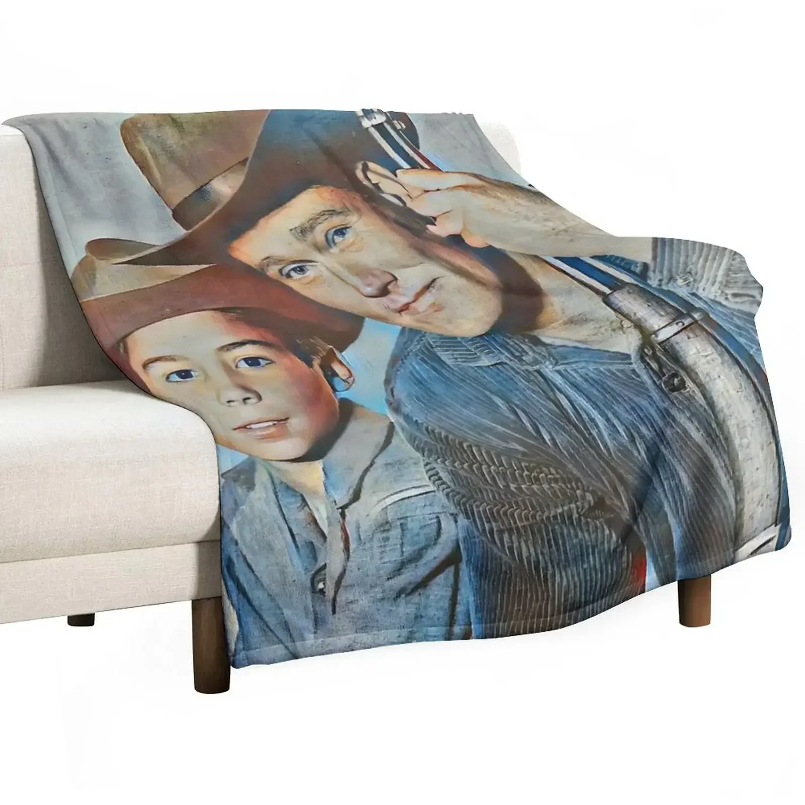 

The Rifleman - Horizon Throw Blanket Plush Thermal warm winter Vintage Blankets