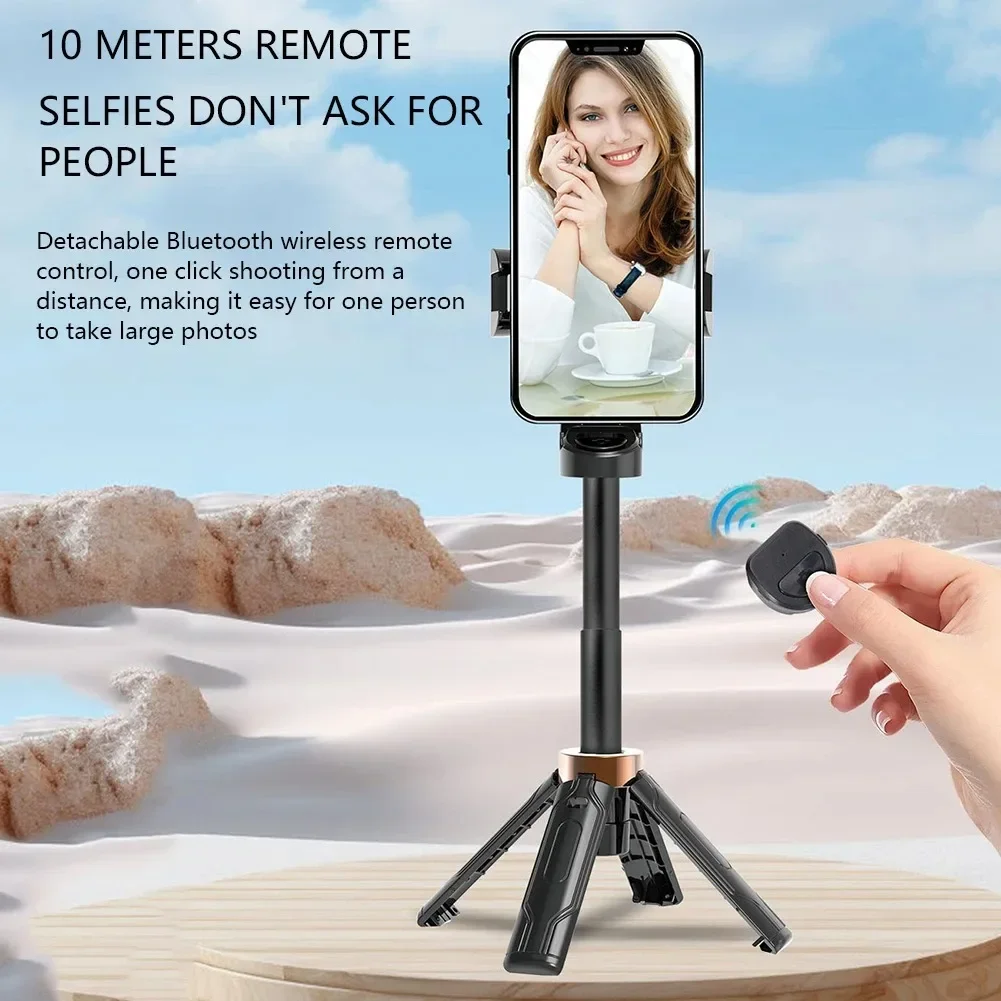 سوبر ميني Selfie Stick حامل هاتف محمول اطلاق النار المعونة تنوعا تصميم متكامل بلوتوث عن بعد للبث المباشر