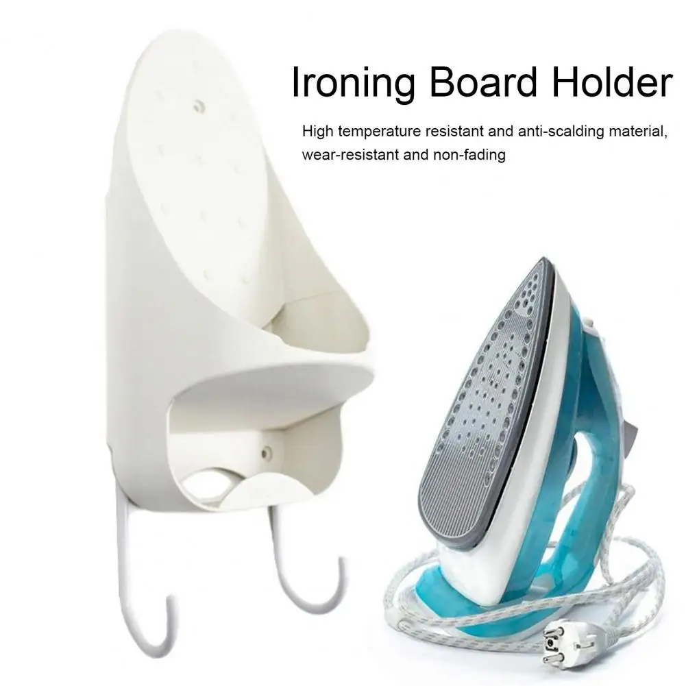 Ironing Board Holder Ironing Board Storage Rack Laundry Room Organizer Wall Mount Iron Board Hanger Electric Iron for Home