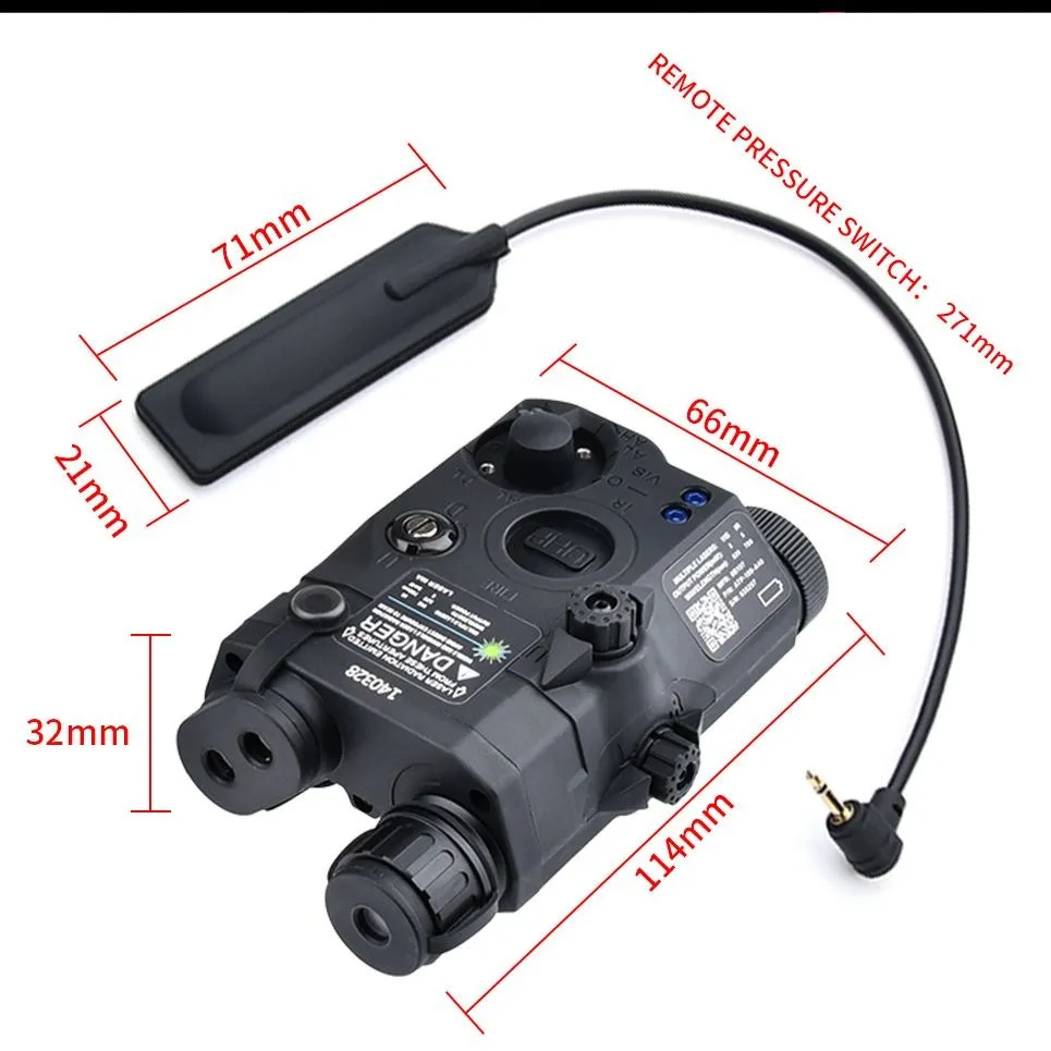 Hunting UHP AN PEQ-15 IR Red Dot Sight Blue Green Version Fit 20mm Rail Weapon Led Scout Light Airsoft Accesory Hunting Laser