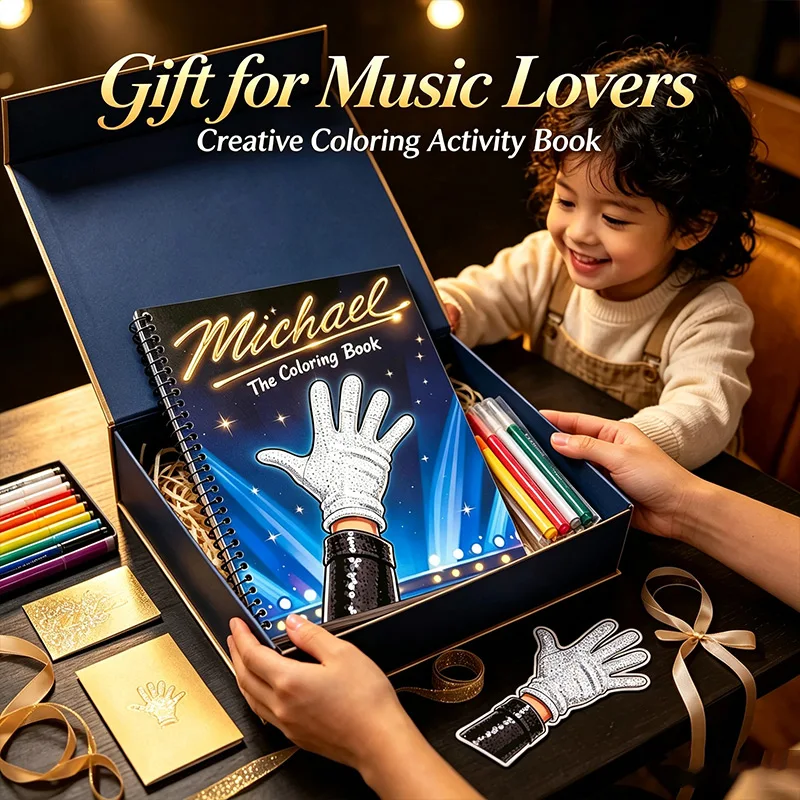 2026 Michael Jackson Coloring Book Stress Relief Drawing Book Adult Kids Creative Painting Activity Book