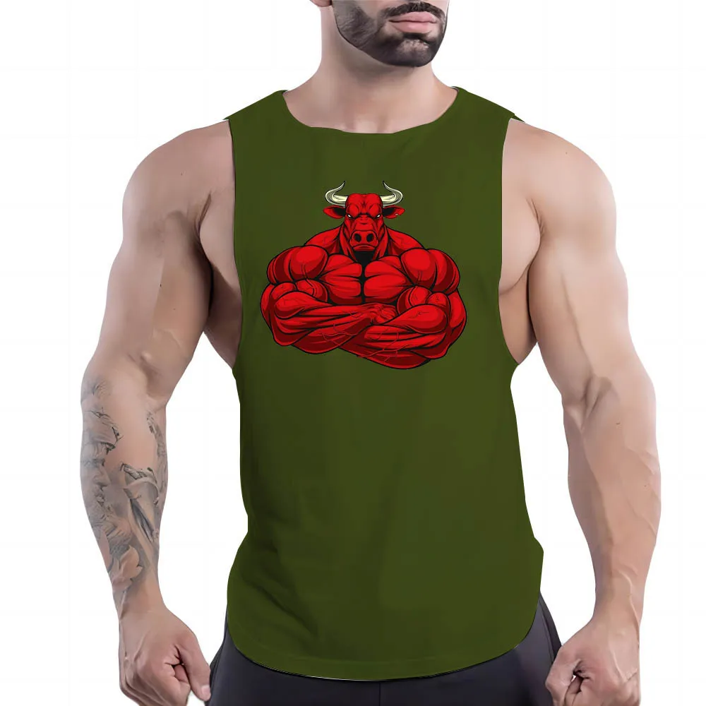 Quick Dry Sleeveless Shirt Basketball Outdoor Fashion Leisure Breathable Four Seasons Y2k Sport Fnaf Gym Clothing Men Tank Top