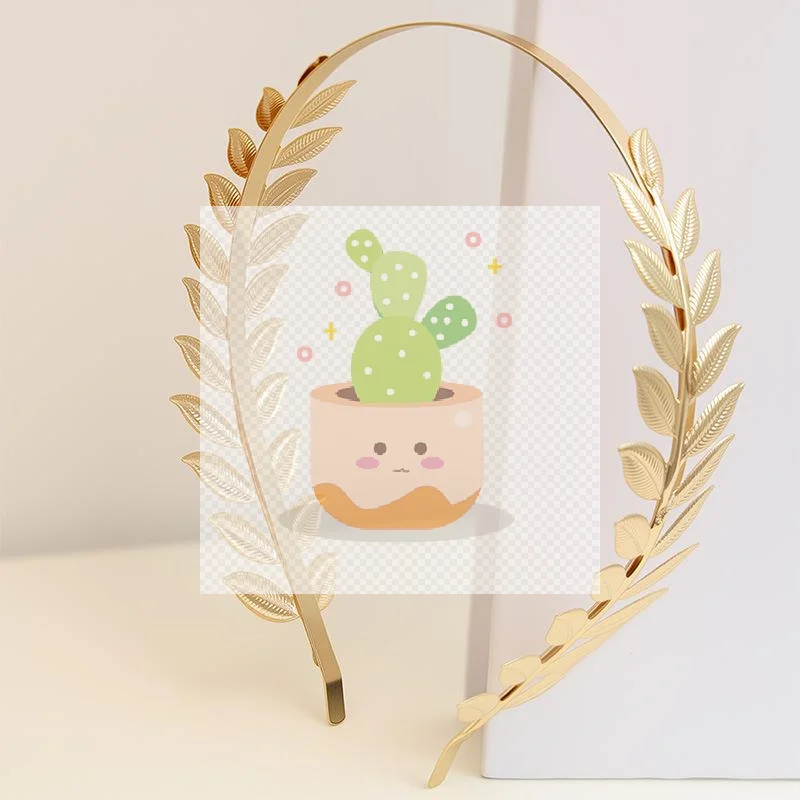 Nowa Retro Złota Opaska na Głowę z Liśćmi Korona Tiara Ozdoba na Głowę Bogini Grecka Biżuteria do Włosów Ślubna Akcesoria do Włosów dla Panny Młodej