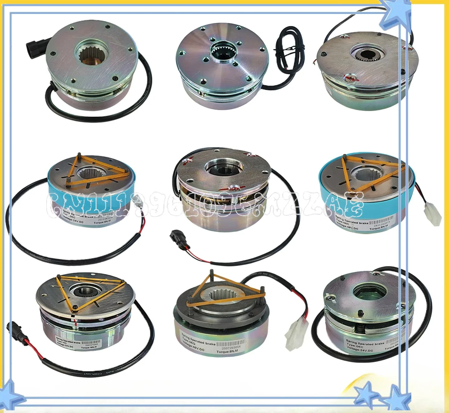 King Kong Brake Pallet Truck Drive Motor Electromagnetic Brake Disc Assembly Electric Forklift Parts