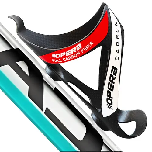 Imagen 1 del producto Opera-portabotellas Universal de fibra de carbono, soporte de fibra de carbono para ahorro de peso, accesorio deportivo para ciclismo, accesorios para mtb
