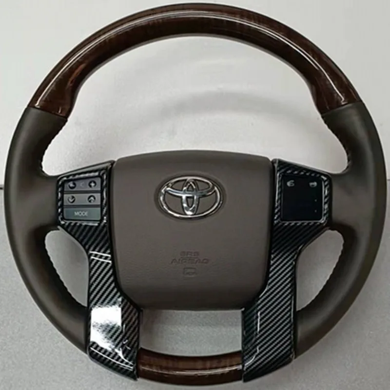 The Steering Wheel Buttons Decorate Frame for Toyota Land Cruiser Prado 150 2010 2011 2012 2013 2014 2015 2016 2017