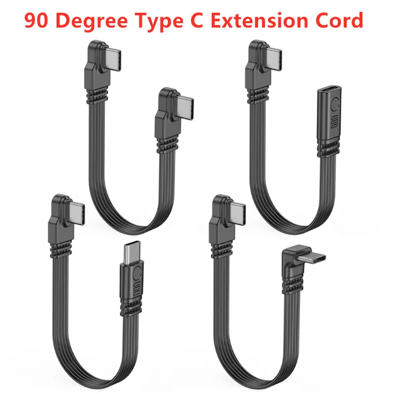 �y�Z�[�����z45W USB C - Type C PD�}���[�d�P�[�u�� 90�x�A���O�� TypeC �I�X-���X �[�d�f�[�^�]���R�[�h Samsung Xiaomi Huawei Macbook�Ή�
