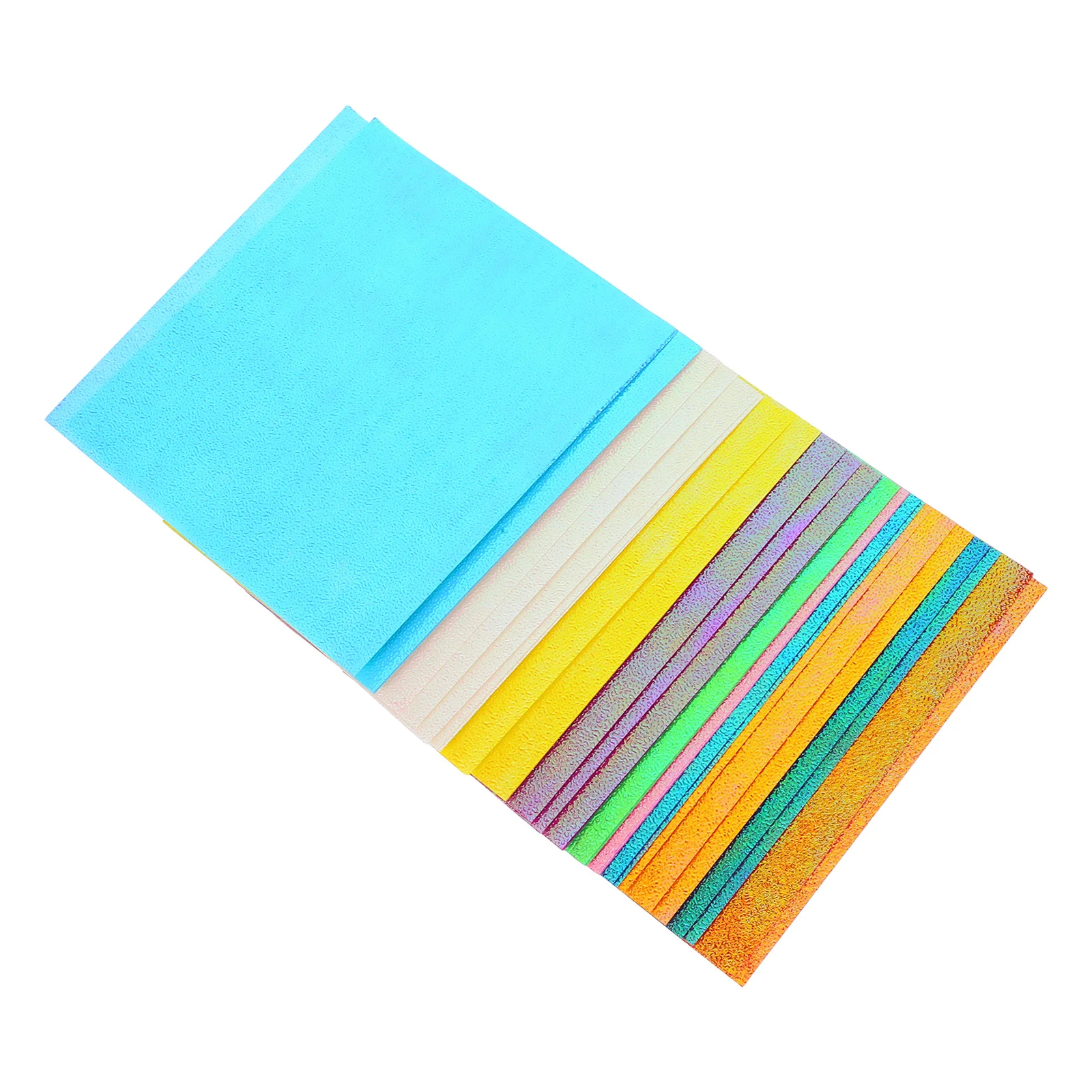 50 Uds. De papel Flash iridiscente cuadrado de 15Cm, hojas plegables de colores, manualidades DIY, grúa, cortes de papel, decoración de fiesta