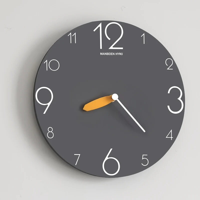 

Room Industrial Bedroom Kitchen Decorative Wall Wooden Metal Retro Battery Living LED Digital Clock Vintage Large Modern Silent