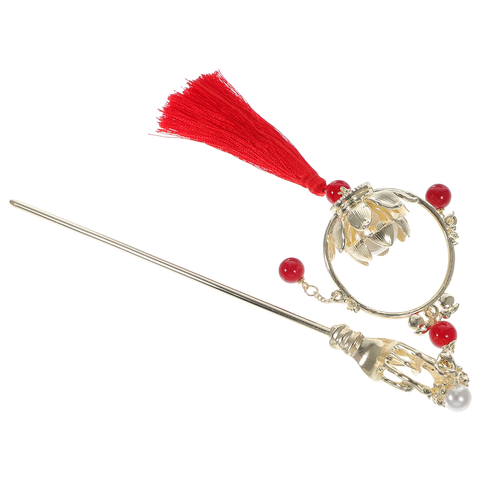 

Hair Stick Hairpin Lantern Bun Holder Decorative Sticks Alloy Styling Accessories Women's