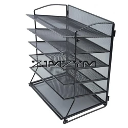 Document Tray Office Desktop Storage Rack File Rack Living Room bedroom Storage Rack Iron Mesh File Rack