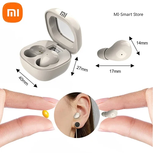 Imagen 2 del producto Xiaomi Mini auriculares inalámbricos invisibles Bluetooth 5,3 auriculares estéreo HiFi con cancelación de ruido para auriculares Android IOS