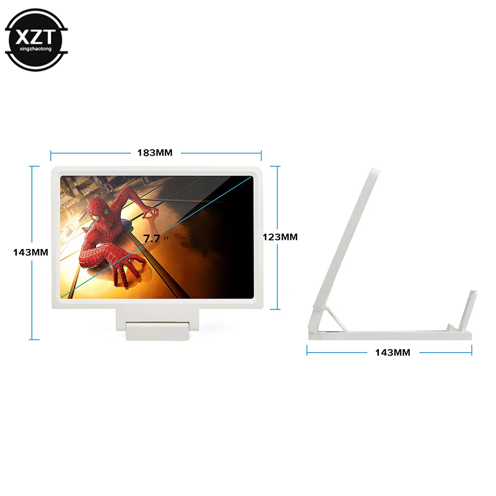 Mobile Phone Screen Magnifier Eye Protection Monitor 3D Video Screen Magnifier Folding Magnifying Extension Stand