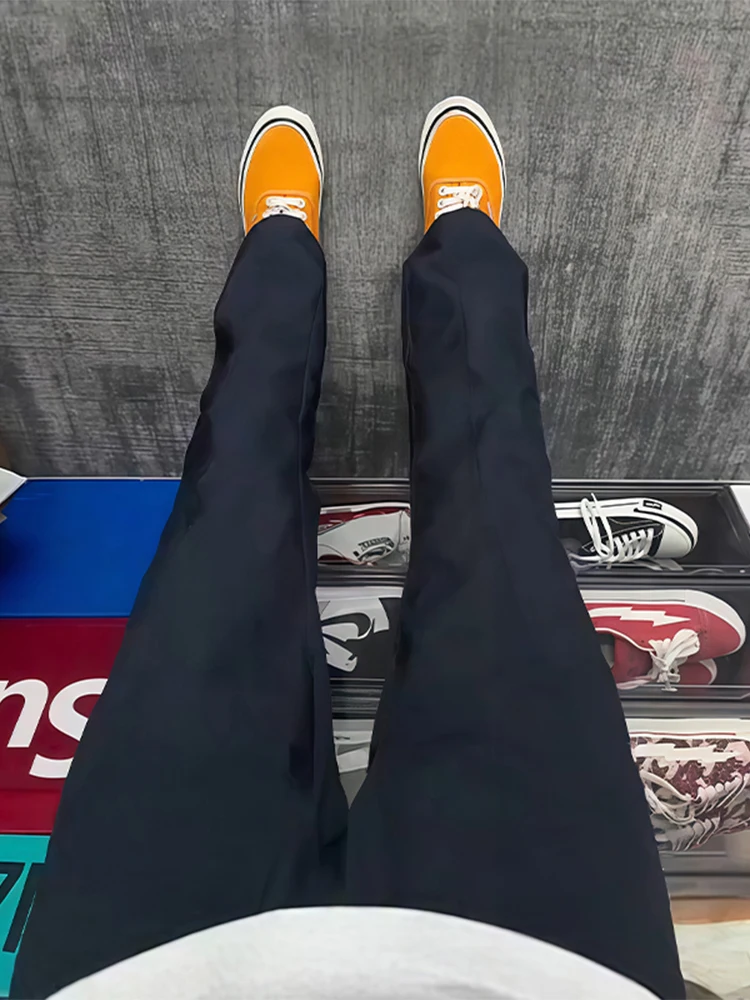 

Cleanfit Straight Leg Casual Pants Men's Soft ell Side Cut Flared Jeans Autumn Straight Tube Slimming Long Workwear Trousers