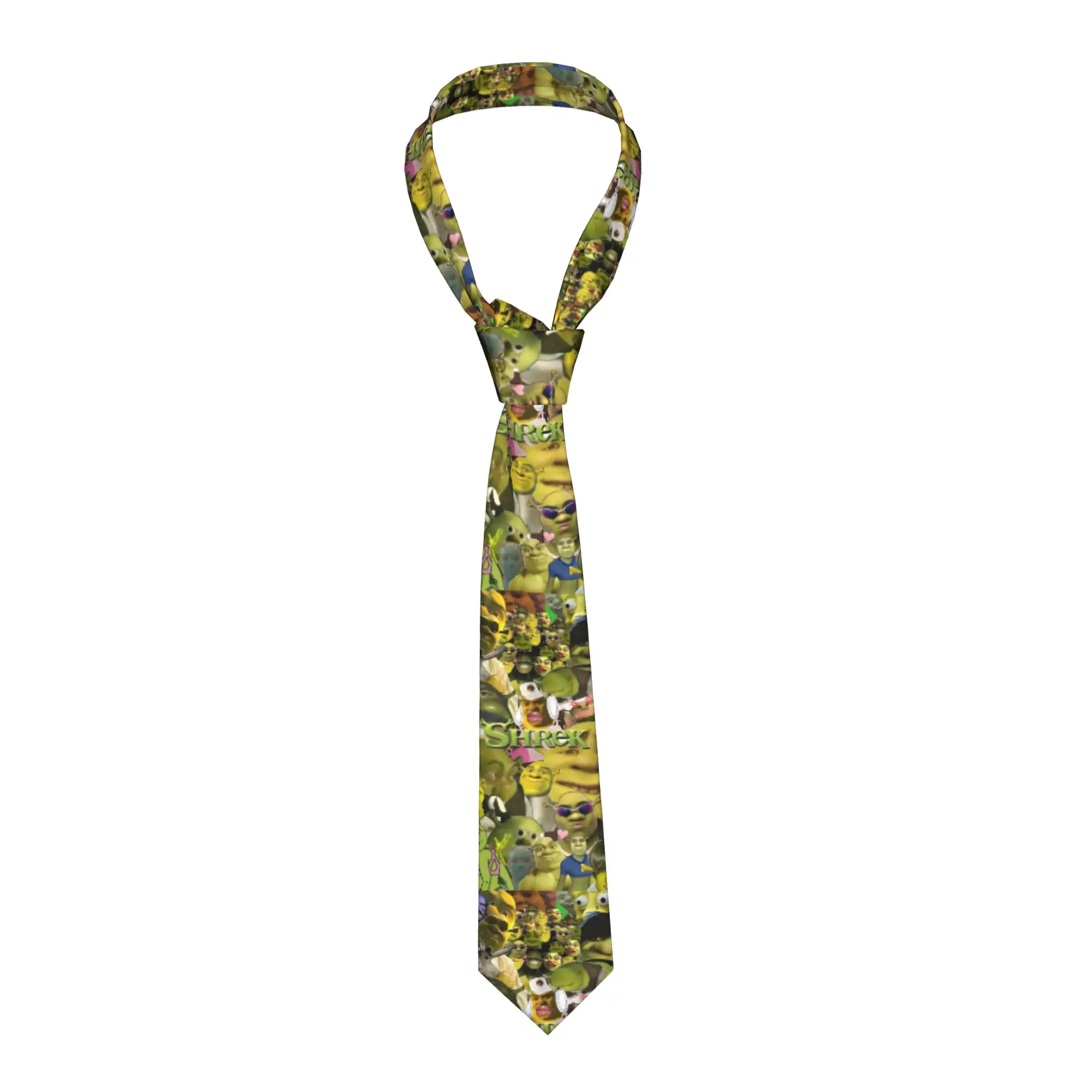 Corbata Pun mein swampf S-shreks, corbatas clásicas informales para hombre, uso diario, accesorios de corbata con patrón de cuello de gran calidad
