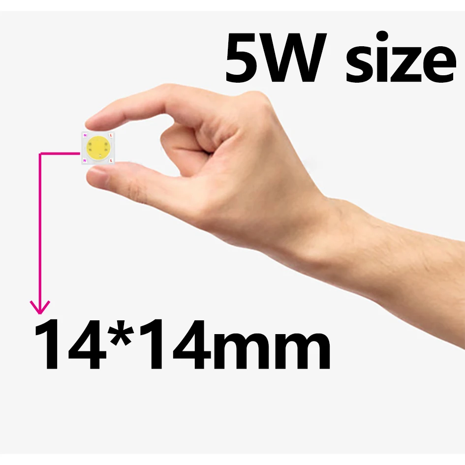 LEDCOB 5W Chip 50W LED Hochleistungs-LED-Lampe 220V 20W 30W LED-Birne Weiß Hochlumen-Lampe für Außen- und Innenbeleuchtung für DIY-LED – Detail 1