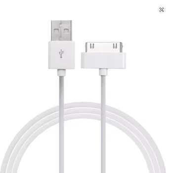 適用於蘋果 iPhone 4/4s/3/3GS、iPod nano、iPad 1/2/3、iPhone 4/4s 的 1 公尺/2 公尺 30 針 USB 充電線 10 最佳銷售 iPad充電器 - №10