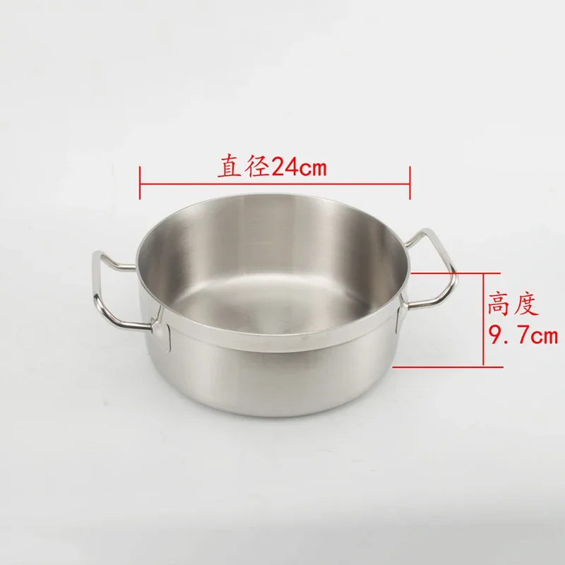 Pentola per zuppa in acciaio inossidabile Scaldavivande Wok da cucina portatile Cottura di alimenti Piccoli tachi multifunzionali De Cozinha Prodotti per la casa