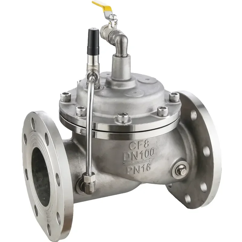 2026 Remote-Controlled Factory Stainless Steel 304 Flange Control Solenoid Valve for Water