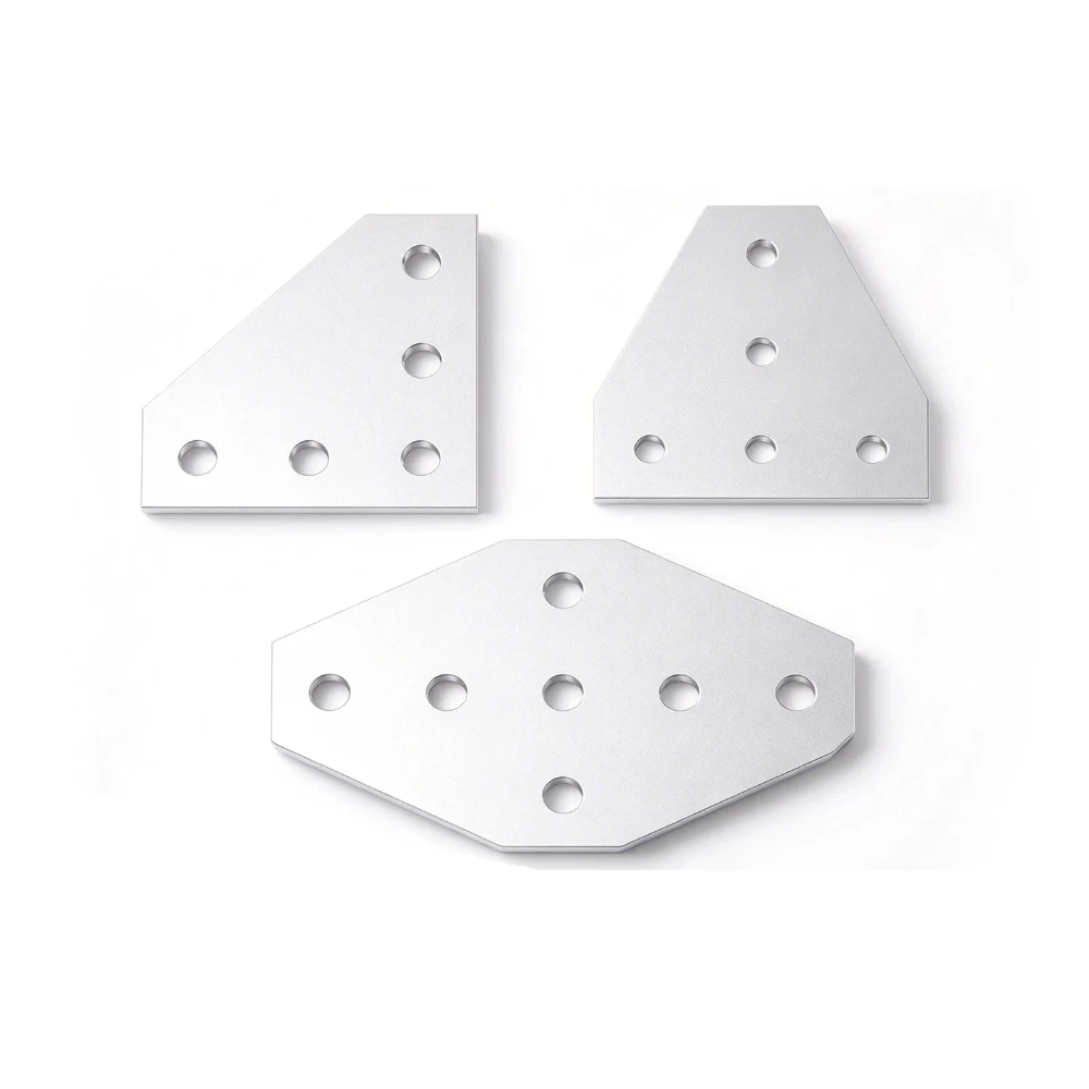 T/L/Cross Shape 4-16 Hole Joint Board Plate Corner Angle Bracket Connection Joint Strip For 2020 3030 4040 4545 Aluminum Frame