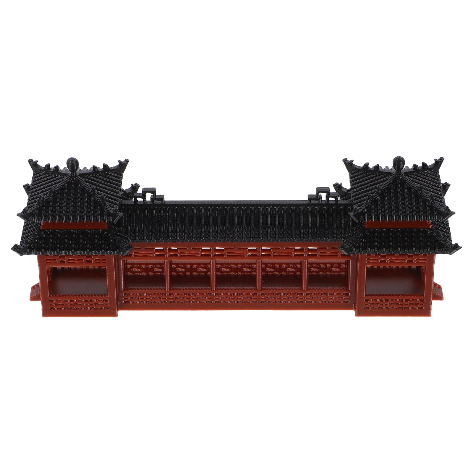 

Micro Landscape Chinese Ancient Architecture Building Miniature Corridor Asian Style s Plastic