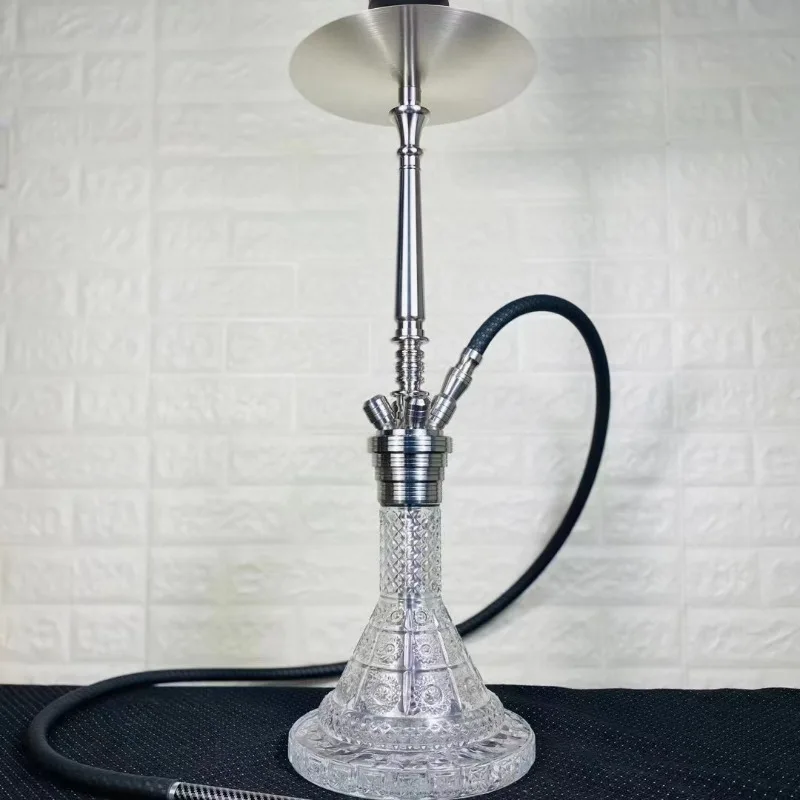 

Stainless steel multi-tube large hookah set with hookah accessories
