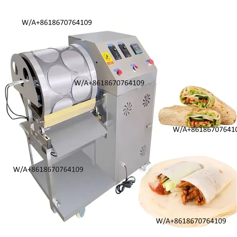 Commercial Automatic Motor Roti Cake Lumpia Spring Roll Sheet Samosa Pastry mille Pancake Crepe High Capacity Maker Machine