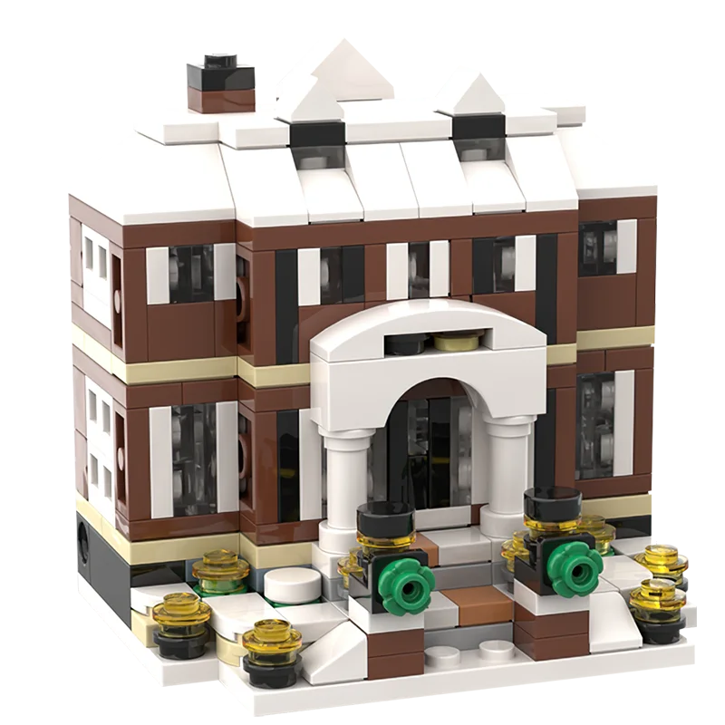 

Gobricks MOC Mini 21330 Home Alone House Model Building Blocks Family Apartment Villa Architecture Bricks Educational Toys Gift