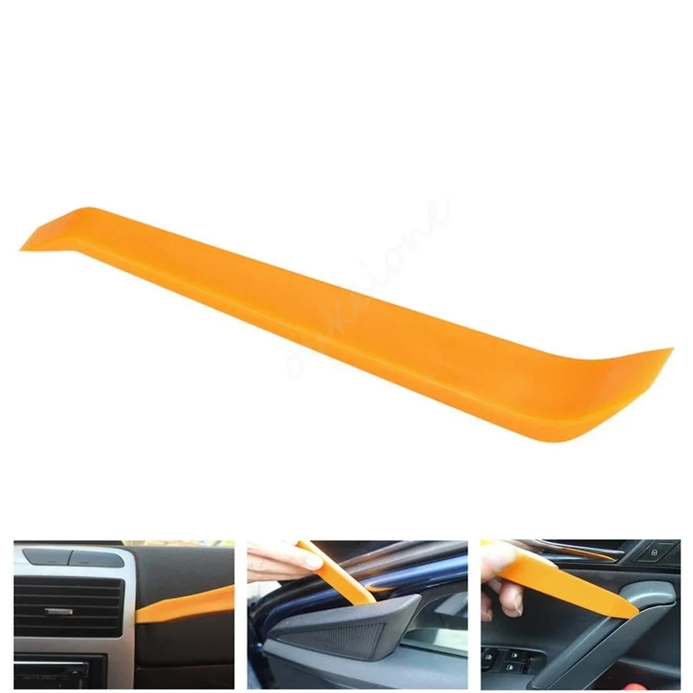 1PC Universal Portable Auto Car Radio Panel Removal Hand Tool Interior Dash Audio Install Accessories Repair Plastic Tool Yellow