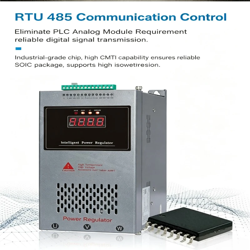3‑Phase SCR Power Regulator NG3A‑A‑YX 30‑2500A, RS485 Communication Power Controller for Industrial Heating Regulation