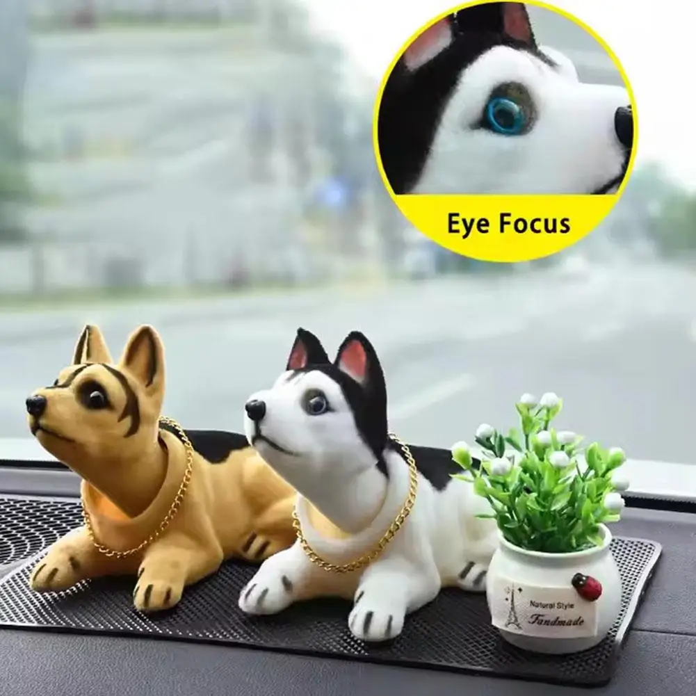 Car Doll Husky Beagle St Bernard Shepherd Shake Head Auto Interior Accessories Cute Gifts Dog Decoration Creative C7E2