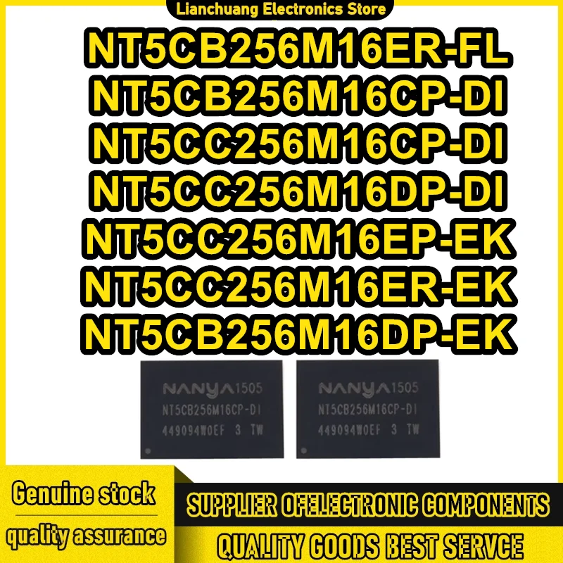 5Pcs Nt5Cb256M16Er-… - image