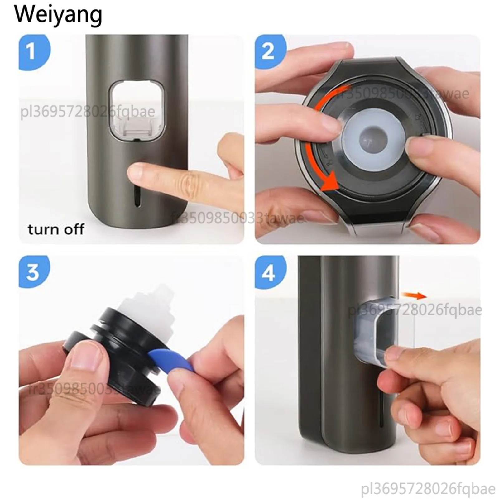 موزع معجون أسنان أوتوماتيكي ذكي، عصارة معجون أسنان طويلة الأمد خالية من اللكمات للحمام العائلي #5