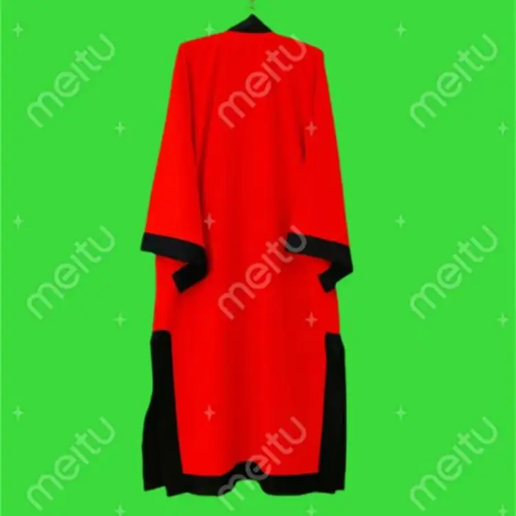 Taoist Robe Traditional Chinese Clothing Aligned Collar Blended Large Sleeve Long Robe Vintage Temple Morning Exercise Suits
